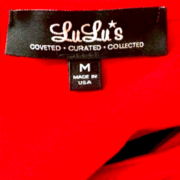 LuLu’s red dress fit and flare size M - Picture 4 of 4